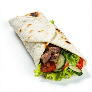 Dürum Cordero con Ensalada