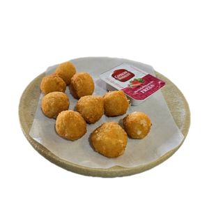 Palomitas de queso con mermelada de fresa (10 Uds.)