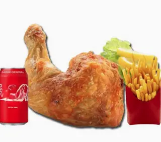 1/2 Pollo Asado Con Patatas Fritas Y Refresco