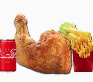 1/2 Pollo Asado Con Patatas Fritas Y Refresco