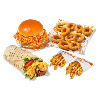 2 The Chicken Sandwich o 2 Chicken Wrap + 2 patatas + 10 aros de Cebolla