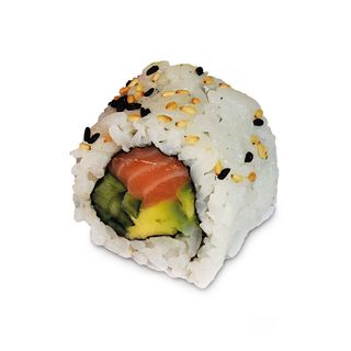 Uramaki salmone, avocado e cetriolo