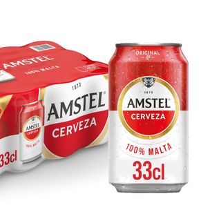 Lata Cerveza Amstel
