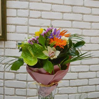 Buchet flori exotice multicolor