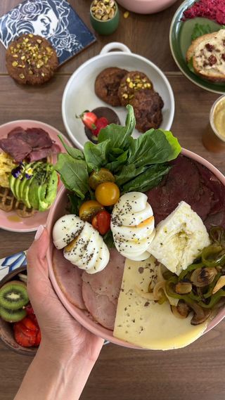 Omelettes (épinards, ricotta, tomates séchées
