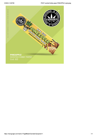 Pineapple scented Hobby paper