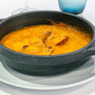 Caldereta de arroz campero. 