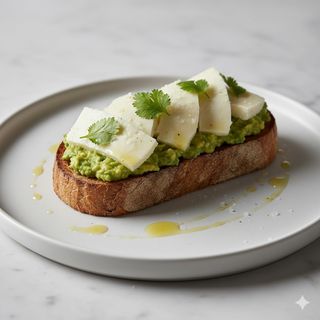 Tostada De Aguacate Y Queso