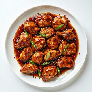 Pollo con chili e pepe del sichuan