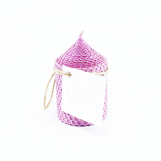 Lumanare ceara naturala H9xD6 cm  Lavander