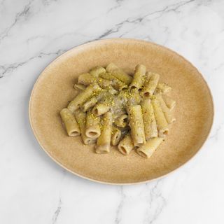 Rigatoni Crema de Pistacho