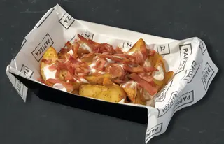 Bacon y cheese fries