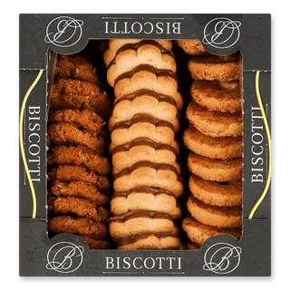Печиво Biscotti Дольче Місто Мікс здобне пісочно-відсадне (0,45кг)