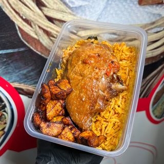 Native rice  with chicken 