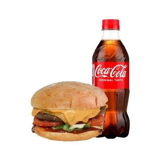 Combo Menù - Cheeseburger e Coca-Cola Bottiglia 45cl