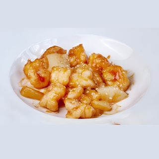 122. Gamberi in salsa agrodolce