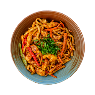 УДОН НУДЛИ С ПИЛЕ И ФАЙЪРКРЕКЪР СОС