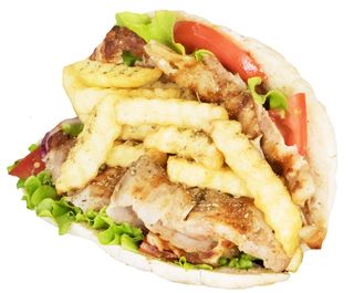 Гирос с кипърска питка