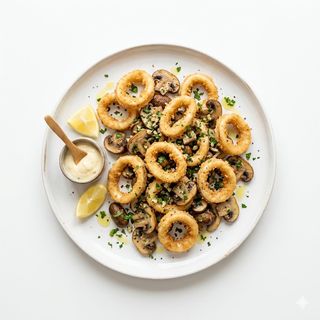 Calamares Con Champiñones