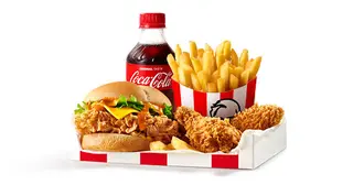 Crunch Burger Box (épicé, sans laitue ni tomate)