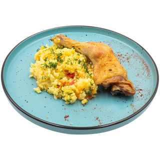 Pulpe de pui cu orez 150/200 gr