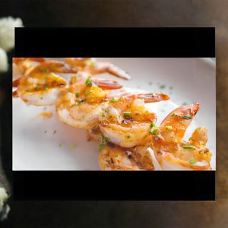 Pincho de Gambas虾串