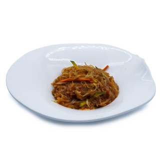 Spaghetti di soia con verdure miste
