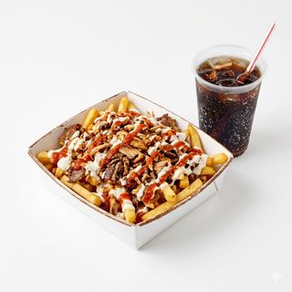 Menú Patatas con carne (Grande)