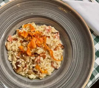 Risotto Funghi Porcini e Chorizo