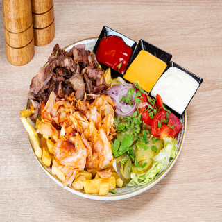 Shaorma farfurie mix (Pui-vita-curcan)