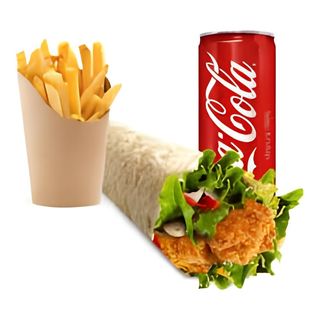 Menù arrotolato falafel