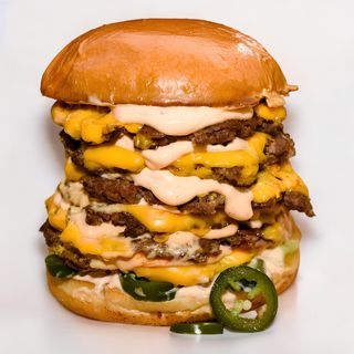 Angry triple - triple burger