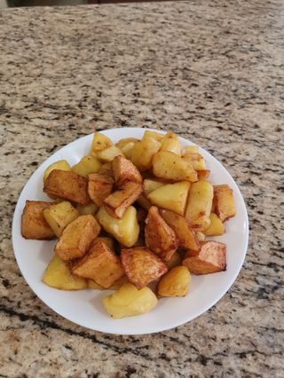 Ración de papas naturales.
