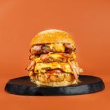 სამმაგი კეთილი ბურგერი /triple kind burger