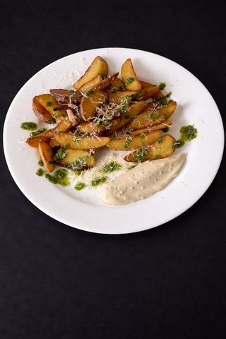 Запечена картопля з сиром і беконом (250г)