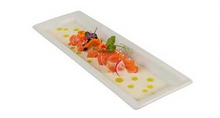 119. Carpaccio sake yogurt