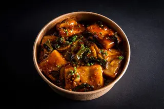 Tofu steak donburi