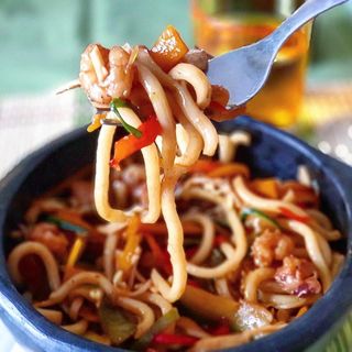 27 Pasta con gamberi