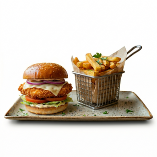 Chicken Burger + Chips