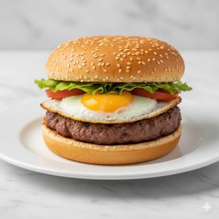 Hamburguesa Con Huevo
