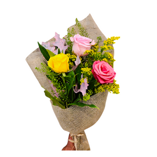 3 rose medie mix color