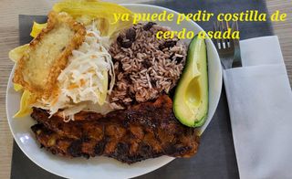 Costilla de cerdo asada