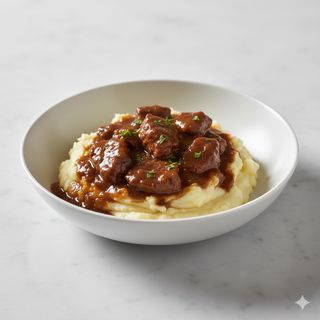 Meloso De Ternera Con Parmentier