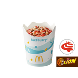 McFlurry® o smaku waniliowym Lion®  z polewą truskawkową
