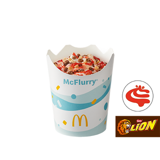 McFlurry® Lion® z polewą truskawkową