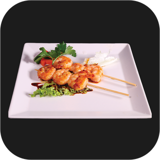 126. Spiedini di gamberi 4 pezzi 