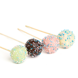 Cake pops alb/verde