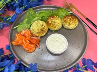 Сирники зі шпинатом та лососем 230гр