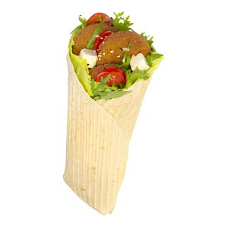 Tortilla wegetariańska duża 4 szt Falafel