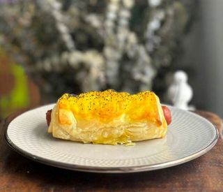 Folhado de Salsicha - Vegan